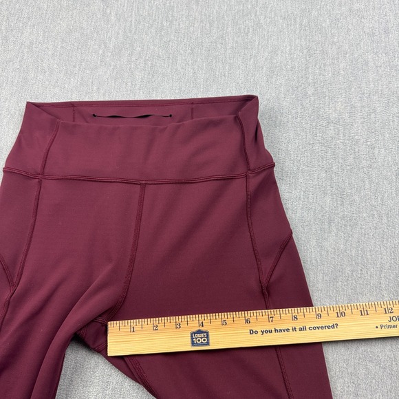 Lululemon Leggings Womens 8 Maroon In Movement 26" 7/8 Tight Yoga Gym Pants - Picture 7 of 12